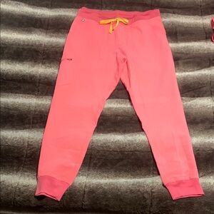Figs RARE Women’s Neon Pink Zamora Joggers XL